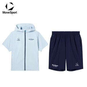 MoveSport �f�T���g ���[�u�X�|�[�c �����Y �ڐG�⊴ ���� �W���[�W �㉺ �Z�b�g �t���W�b�v �n�[�t�p���c �z�� 2WAY�X�g���b�` UV CUT UPF30 2026 �t�� NEW �V�� ������� �u�����h ST6SJK22M ST6SHP06M