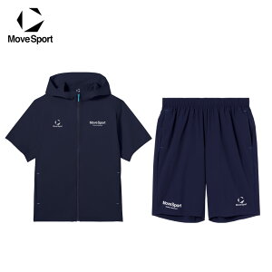 MoveSport �f�T���g ���[�u�X�|�[�c �����Y �ڐG�⊴ ���� �W���[�W �㉺ �Z�b�g �t���W�b�v �n�[�t�p���c �z�� 2WAY�X�g���b�` UV CUT UPF30 2026 �t�� NEW �V�� ������� �u�����h ST6SJK22M ST6SHP06M