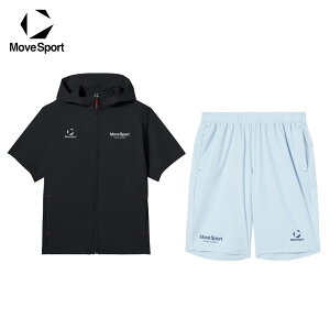 MoveSport �f�T���g ���[�u�X�|�[�c �����Y �ڐG�⊴ ���� �W���[�W �㉺ �Z�b�g �t���W�b�v �n�[�t�p���c �z�� 2WAY�X�g���b�` UV CUT UPF30 2026 �t�� NEW �V�� ������� �u�����h ST6SJK22M ST6SHP06M