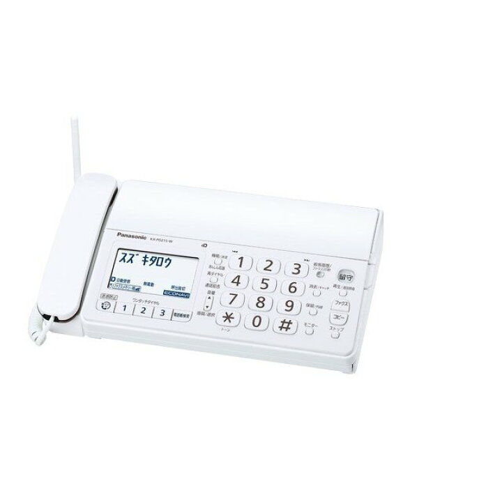 楽天市場】□親機のみ子機なし□Panasonic パナソニック KX-PD215DL-W  