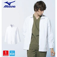 MIZUNO ミズノ MZ-0056 ドクターコート メンズ ハーフ丈 長袖 制電 白衣 診察衣 医療 クリニック 病院 メ…