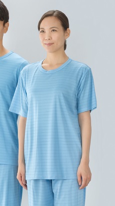 通気性が良いのが最大の特徴 ガードナー インナーシャツ 半袖 DM310 春夏 独創的 ブルー 男女兼用 S-3L 大人気の