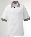 コックシャツ 424-25 男女兼用 半袖 ラグラン袖 コック服 トップス 飲食 カフェ レストラン ユニフォーム KAZEN SERVICE
