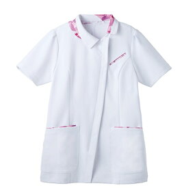 ナース ジャケット MJAL-1808 チュニック 半袖 制菌 制電 吸汗 ナースウェア 医療 白衣 看護 サーヴォ