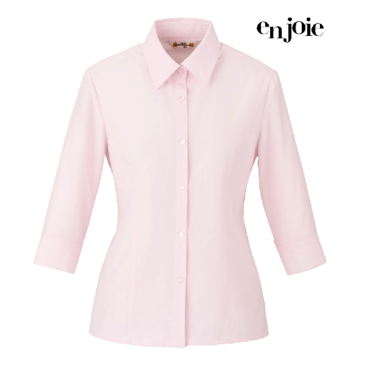 事務服 制服 en joie七分袖ブラウス　01095アンジョア事務服 楽天市場】アンジョア シャツ 七分袖 レディース 01095 事務服 制服