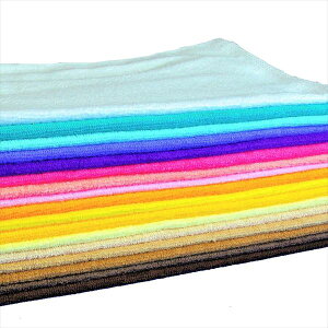 業務用 フェイスタオル 240匁 34×85 カラー 50枚 床屋 美容院 宿泊 温浴 エステ