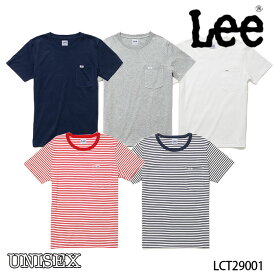 【Lee×ボンマックス】LCT29001 Tシャツ 男女兼用 リー カットソー 無地 ボーダー おしゃれ 人気 半袖 Lee tシャツ ロゴ Lee Tシャツ ポケット