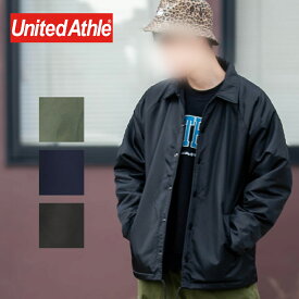 ユナイテッドアスレ United Athle コーチジャケット 長袖 メンズ 秋冬 撥水 防風 保温 裾フラシ 裏ボア キャブ 749201 カジュアル ツイル ナイロン100％