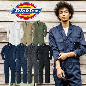 ディッキーズ Dickies つなぎ 男女兼用 男性 女性 ツナギ 作業着 作業服 メンズ レディース D-766 春 夏 秋 冬 おしゃれ かっこいい カジュアル 長袖 ストレッチ アウトドア DIY ガーデニング 農作業 父の日 プレゼント