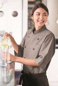 男女兼用七分袖ショップコートエプロン
