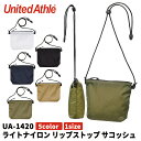United Athle ユナイテッドアスレ ライトナイロン リップストップ サコッシュ 142001 メール便可