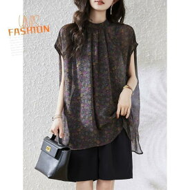 レディース ブラウス シャツ 半袖 トップス 花柄 ボタニカル柄 レトロ ヴィンテージ風 ゆったり 体型カバー 大きいサイズ 小さいサイズ おしゃれ 可愛い きれいめ カジュアル オフィス 通勤 デート お出かけ 春 夏 秋 韓国ファッション