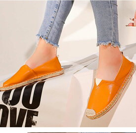 PUエスパドリーユ スリッポン メンズ 薄手 フラットシューズ 春夏秋用 軽量 防臭 痛くない ジュート巻き 大きいサイズ28.5 オフィス用 ファッション