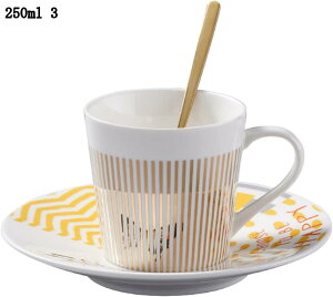 結婚祝い 来客用 コーヒーカップ&ソーサー ティーセット 1客 セラミック 食器 めっき調 ヨーロッパ風 可愛い アフタヌーンティー 花茶 工芸茶 日常使い 家庭用