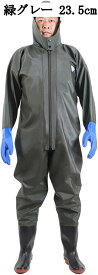 全身防水 チェストハイウェーダー フード付き フルジップ ラジアル 一体成型 作業靴 台風対応 戸外用 渓流/湖/海/サーフ 厚底 男女兼用 防風 滑り止め 防水透湿 フィッシングウェーダー