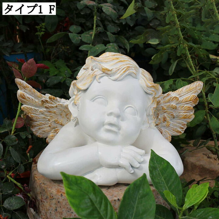 楽天市場】天使 置物 妖精 人形 縁起物 大きい ガーデンエンジェル 