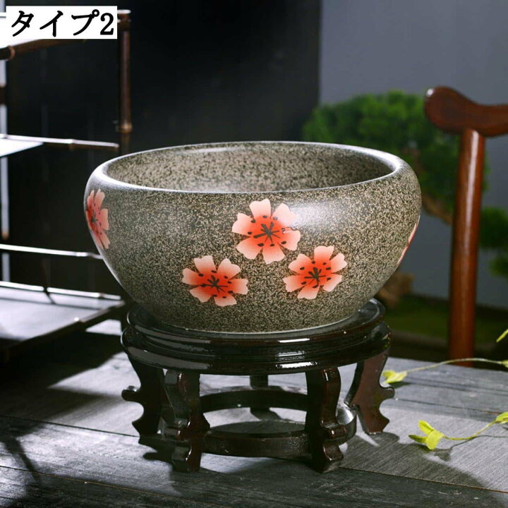楽天市場】大型陶器プランター アンティーク デザイン 水耕栽培用 底穴 