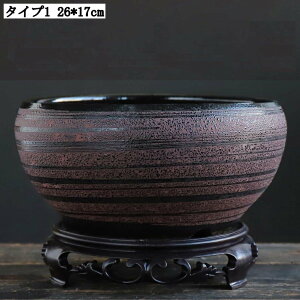 大容量 金魚鉢 浅型 プランター 装飾用 穴無し 睡蓮入れる容器 大型プランター おしゃれ フラワーベース 屋内外利用可 観葉植物鉢 プランターポット 水耕栽培 園芸用品 ガーデンポット 花鉢