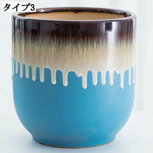 穴あけ プランター サボテン鉢 装飾用プランター 観葉植物鉢 ガーデンポット 深型 大容量 鉢の底に排水穴付き インテリア鉢 陶器鉢 園芸鉢 鉢植えカバー おしゃれな植木鉢 水切れ良い 植木