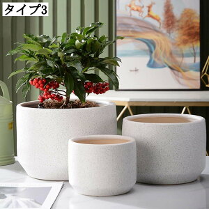 陶器プランター 底穴あり サボテン鉢 フラワーポット 園芸鉢 室内用 北欧風 多肉植物ポット ガーデンポット おしゃれなインテリア 観葉植物鉢 セラミック製 アンティーク風 ガーデニング用