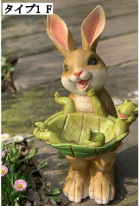 可愛いウサギ型プランター 動物の植木鉢 おしゃれなインテリア雑貨 割れにくい 樹脂製 カントリー風 多肉植物ポット ガーデニング用品 通気性良い 花栽培適用 家の装飾 兎モデル アートプ