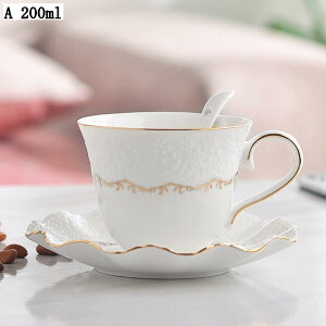 エレガントなティーカップ&ソーサー 1客セット ボーンチャイナ コーヒーカップ 来客用 プレゼント 母の日 誕生日 アフタヌーンティー 花茶 工芸茶 耐熱皿 フランス風