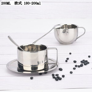 エレガントなコーヒーカップ&ソーサー セット 軽量 耐久性 来客用 家庭用 クリスマス デザート お茶 牛乳 ウォーターカップ 食器 モダン ステンレススプーン付き 1客