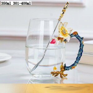 ガラス ティーカップ&ソーサー セット 1客 2客 来客用 欧風 エナメルフラワー プレゼント 母の日 誕生日 お茶 コーヒー 牛乳 デザート ヴィンテージ 食器 カフェ食器