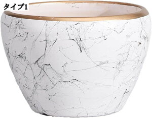 広口植物用プラントポット S 陶器 大容量 サボテン鉢 観葉植物鉢 室内用プランター 装飾プランター セラミック製 北欧風モダン鉢 排水穴付き インテリア鉢 アンティーク 園芸用品 屋内外利