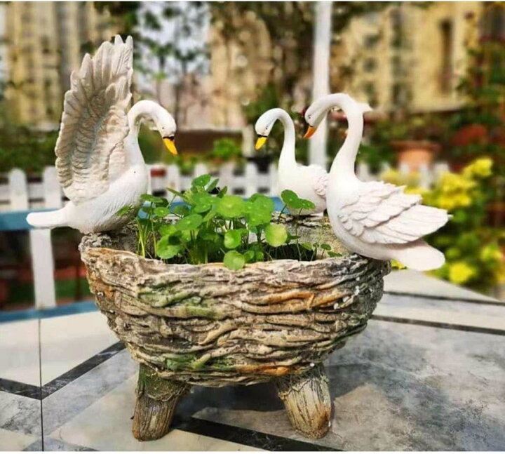 楽天市場】大きい植木鉢 鴨 水耕栽培 アヒル型 観葉植物 ガーデン用品  