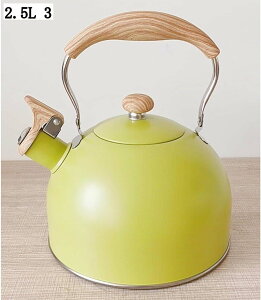 笛付きケトル ステンレス鋼 2.5L 広口やかん ガス火/IH対応 おしゃれ キッチン用品 大容量 調理器具 軽量 耐熱ハンドル キャンプ用 ホイッスルケトル