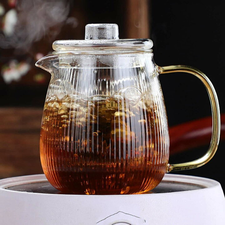 楽天市場】耐熱ガラス ティーポット 500ml 透明 おしゃれ 急須 茶こし 