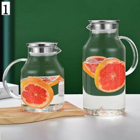 耐熱ガラスティーポット 1800ml 直火対応 大容量 おしゃれ 茶器 クリアティーポット ガラス茶こし付き お茶用品 ティーウェア 可愛い ティーバッグ 透明 冷水筒 食洗機対応 電子レンジ対応 ハーブティー 茶こし付き