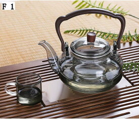 耐熱ガラス ティーポット 直火対応 おしゃれデザイン 急須 透明 紅茶ポット 茶こし カラフル お茶用品 ティーウェア 卓上 カフェ風 インテリア雑貨