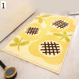 長方形 足ふきマット ポリエステル 吸水 速乾 洗える 足拭きマット かわいい すべり止め 防臭 防カビ 浴室 ソフト ふわふわ 40*60cm バスマット リーフ柄 ドアマット マイクロファイバー おしゃれ 玄関マット 軽量 柔らかい 洗濯可能