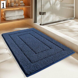 バスマット 足ふきマット 速乾 吸水 防音 マイクロファイバー 洗える すべり止め おしゃれ 玄関マット 泥落とし 高密度 業務用 抗菌 防臭 ふわふわ ドアマット 屋内 モダン 40*60cm ノンスリップ 浴室 洗面所 かわいい 丸洗い可能