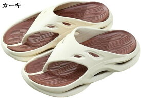 トングサンダル メンズ ビーチサンダル EVA厚底 サンダル パンチング シャワー スリッパ 水切り 安定感 蒸れない リゾート 海