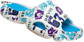 サンダル 外履きスリッパ メンズ 厚底 プリント アルファベット EVA 切り替え ルームスリッパ シャワーサンダル 滑り止め 水陸両用 歩きやすい 耐摩耗 やわらか 春 夏 普段履き