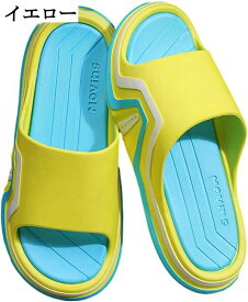 スリッパ メンズ 厚底 切り替え パッチワーク 男女兼用 レディース ルームシューズ シャワーサンダル PVC素材 外履き 水陸両用 滑らない 安定感室内履き