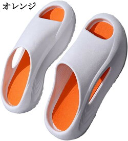 厚底スリッパ メンズ パッチワーク パンチング ルームシューズ シャワーサンダル EVA 外履き 夏用 水陸両用 滑り止め 通気性 安定感 室内外 普段履き 男性