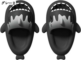 厚底サンダル 可愛い サメデザイン メンズ レディース 外履きスリッパ EVA 滑りにくい 耐摩耗 走れる 水陸両用 サマー 日常用