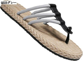 フリップフロップ トングサンダル メンズ ローマ ビーチサンダル 多重ストラップ サマー 海 河 川 登山 旅行 オフィス シンプル 軽量 歩きやすい 柔軟 滑り止め 透気性