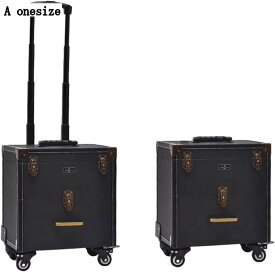 メイクボックス キャスター付き 大容量 コスメ収納 化粧品入れ スーツケース型 美容師用 機能的ケース 携帯便利 軽量 出張用