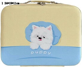 メイクボックス ミラー付き コスメ収納 可愛い 化粧品入れ 持ち運び 多機能 大容量 軽量 便利グッズ 24*19*11cm