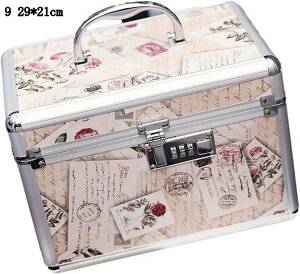 化粧箱 メイクアップケース 鏡付き 2段タイプ 分割 手提げ 化粧品入れ コスメボックス メイク用品 女性用 携帯用 持ち運び 便利 耐久性 機能的 防塵