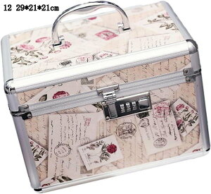 コスメ収納ボックス 鏡付き スライドトレイ メイク用品 小型 化粧品入れ 防錆 密閉 便利グッズ ギフト 彼女 母の日