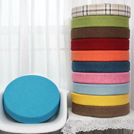 ラウンド フロアクッション 低反発 肉厚 チェアパッド マイクロファイバー 通気性 大きめ 取り外しカバー 四季通用 和室 瞑想用 ヨガ 床用 畳 直径35cmx5cm厚 直径40cmx5cm厚 直径40cmx8cm厚 直径45cmx5cm厚
