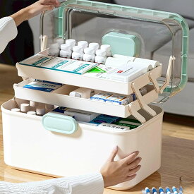 救急ボックス くすりボックス 防水 防塵 コンパクト 畳める 収納ケース 薬入れ 常備薬入れ 小物入れ 防災グッズ収納 車載 救急セット 多機能 軽量 化粧品収納 メイクボックス 緊急 防災 応急処置 薬箱 折り畳み式 大容量 ファーストエイドボックス