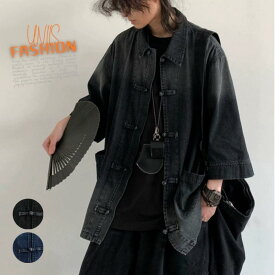 シャツ メンズ レディース 半袖シャツ デニムシャツ 開襟シャツ オープンカラーシャツ ビックシルエット オーバーサイズ ゆったり 体型カバー 大きいサイズ おしゃれ かわいい カジュアル ストリート系 アメカジ 韓国ファッション ペアルック お揃い