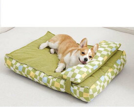 犬猫用 やわらかペットベッド 夏用 おもちゃ付き 滑り止め 室内用 簡単お手入れ 通年 寒さ対策 お洒落 ふわふわ 小動物用